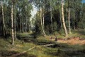 in the birch tree forest 1883 classical landscape Ivan Ivanovich